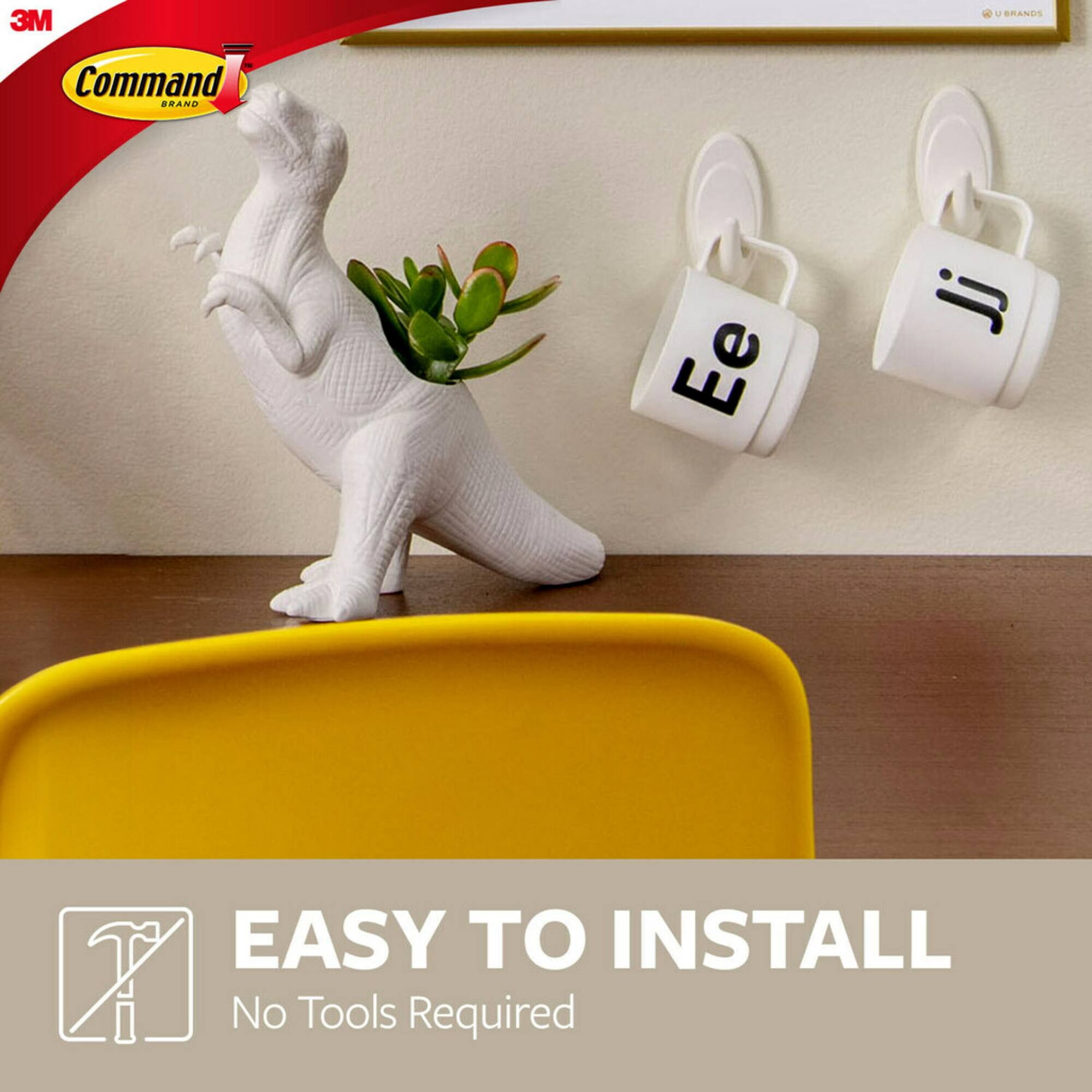 Command™ 3lb. White Terrace Hooks, 2ct.